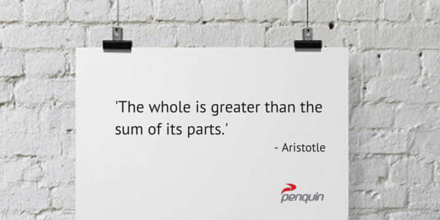 Aristotle Quote Whole is Greater than the sum of its parts Penquin CI