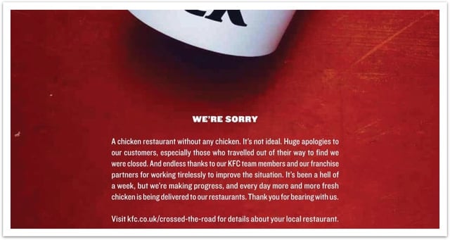 KFC apology