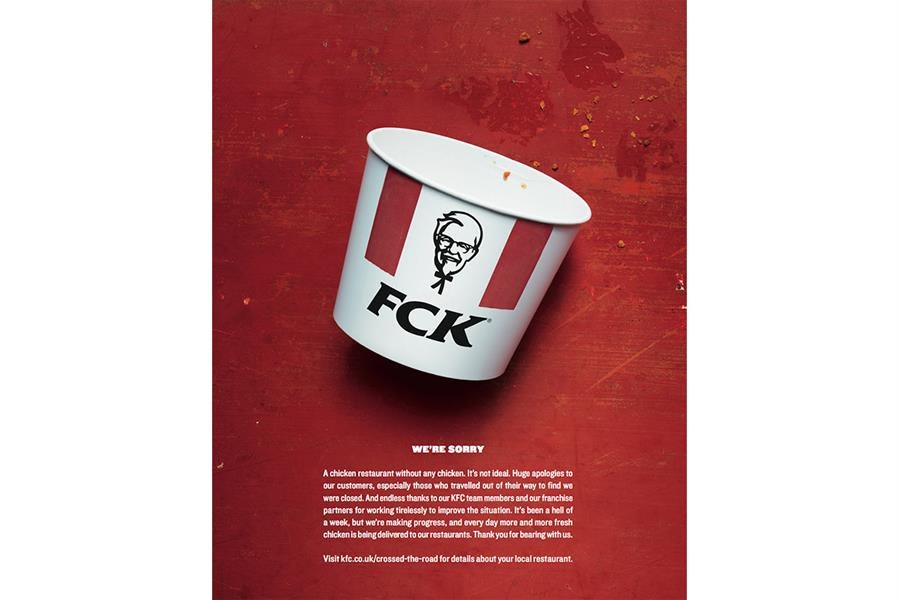 KFC - FCK print ad